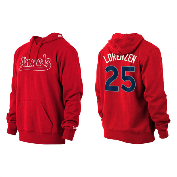 Michael Lorenzen Angels Red 2022 City Connect Pullover Hoodie