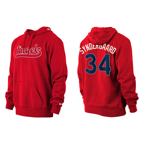 Noah Syndergaard Angels Red 2022 City Connect Pullover Hoodie