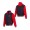 Men's Atlanta Braves JH Design Navy Red 2021 World Series Champions Reversible Fleece Hooded Full-Snap Jacket