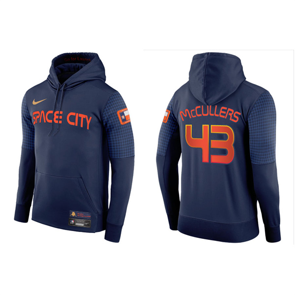 Men's Houston Astros Lance McCullers Navy 2022 City Connect Pullover Hoodie