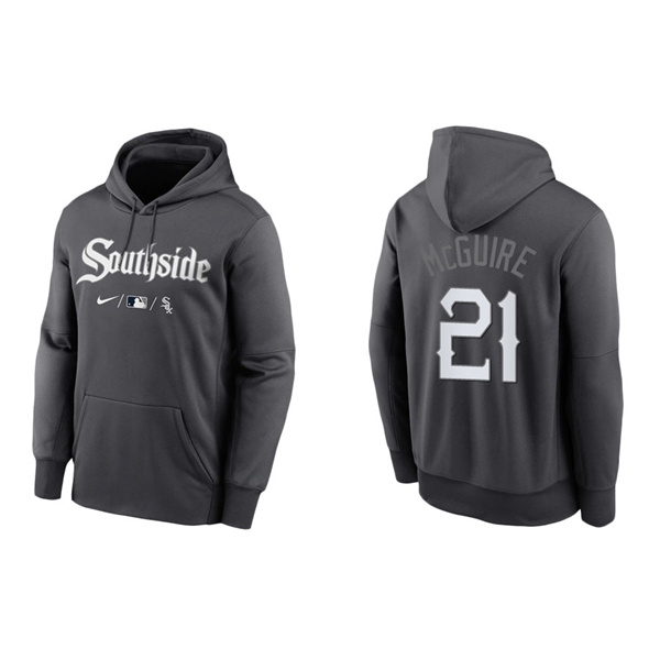 Men's Chicago White Sox Reese McGuire Anthracite 2021 City Connect Pullover Hoodie