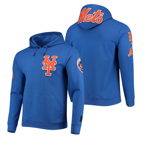 Men's New York Mets Pro Standard Royal Team Logo Pullover Hoodie