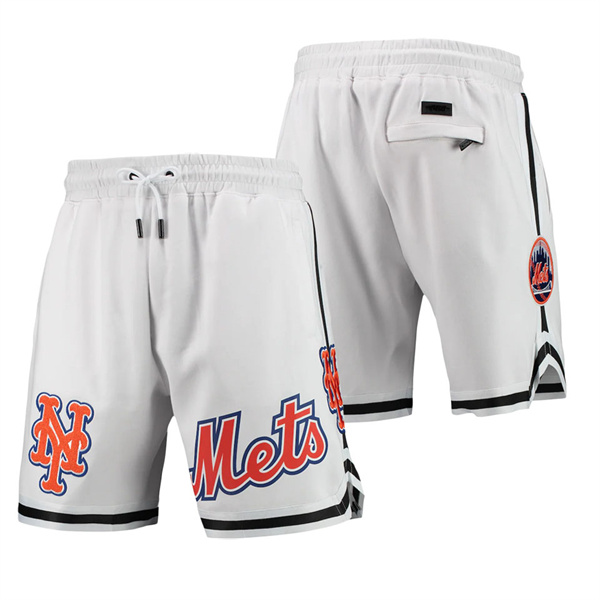 Men's New York Mets Pro Standard White Team Logo Shorts