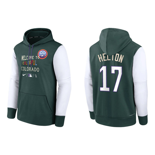 Todd Helton Men's Colorado Rockies Green Authentic Collection 2022 City Connect Therma Performance Pullover Hoodie