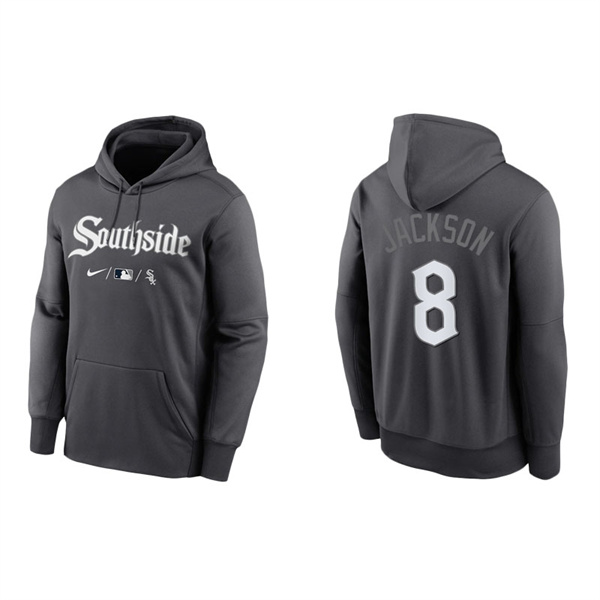 Men's Chicago White Sox Bo Jackson Anthracite 2021 City Connect Pullover Hoodie