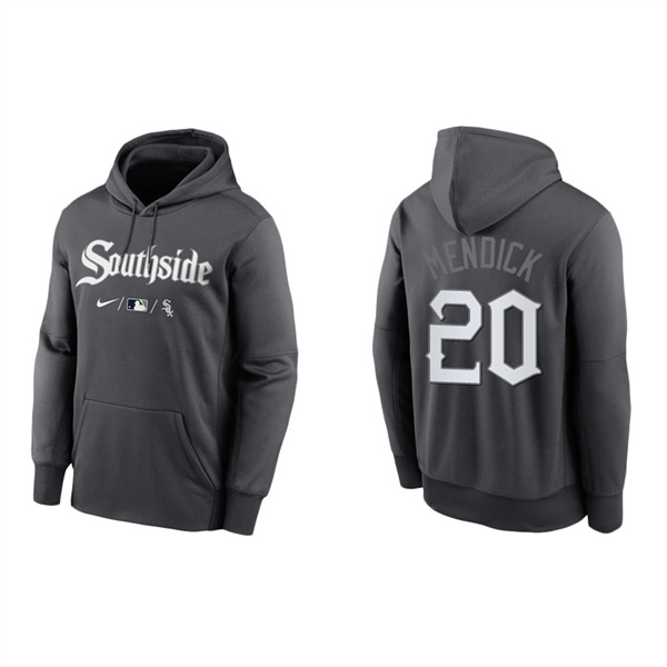 Men's Chicago White Sox Danny Mendick Anthracite 2021 City Connect Pullover Hoodie