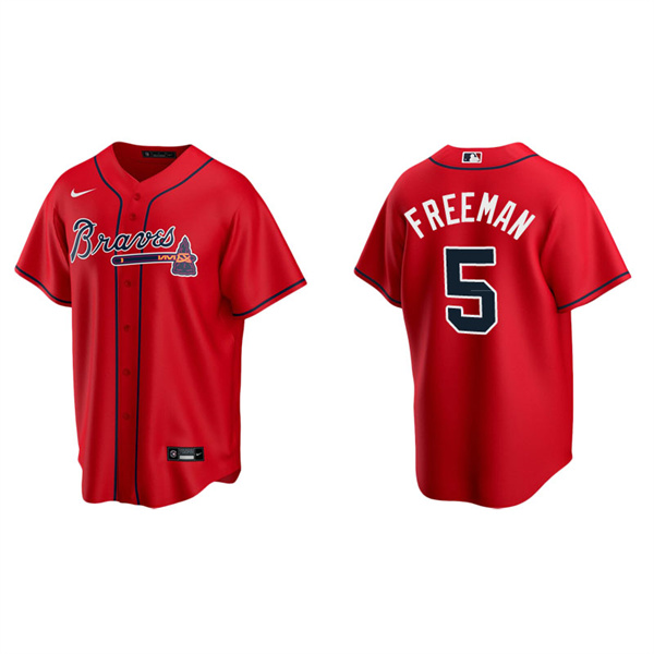 Men's Atlanta Braves Freddie Freeman Red Replica Alternate Jersey
