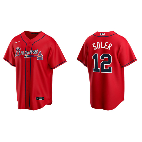 Men's Atlanta Braves Jorge Soler Red Replica Alternate Jersey