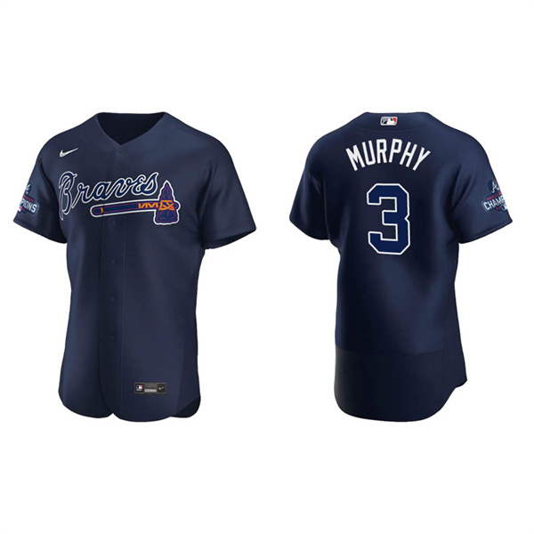 Men's Dale Murphy Atlanta Braves Navy Alternate 2021 World Series Champions Authentic Jersey