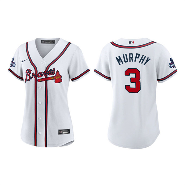 Women's Dale Murphy Atlanta Braves White 2021 World Series Champions Replica Jersey