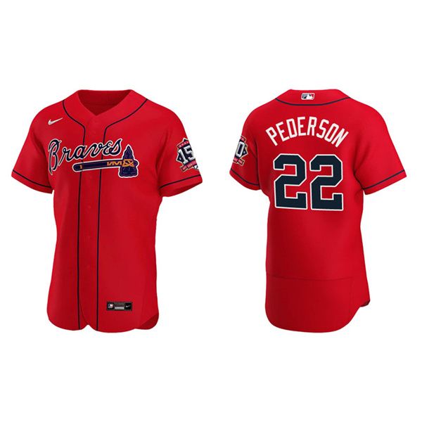Men's Joc Pederson Atlanta Braves Red Alternate 2021 World Series 150th Anniversary Jersey