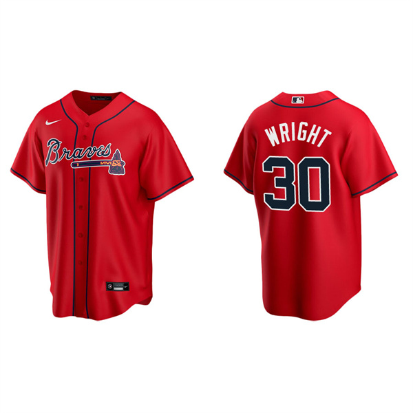 Men's Kyle Wright Atlanta Braves Nike Red Alternate Replica Jersey