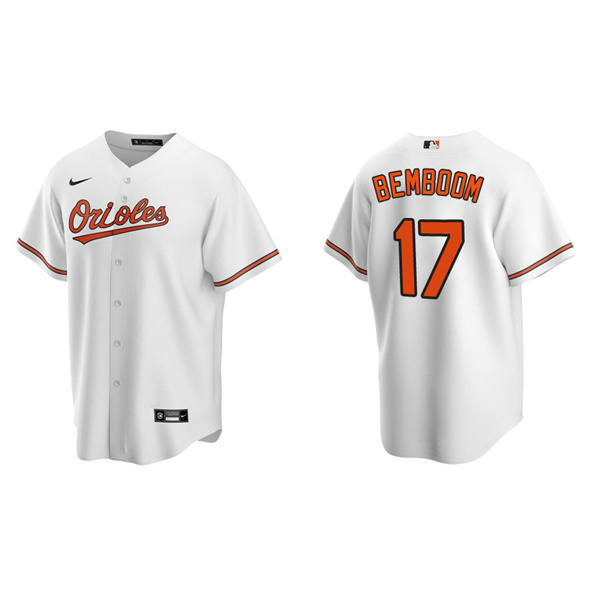 Men's Baltimore Orioles Anthony Bemboom White Replica Home Jersey