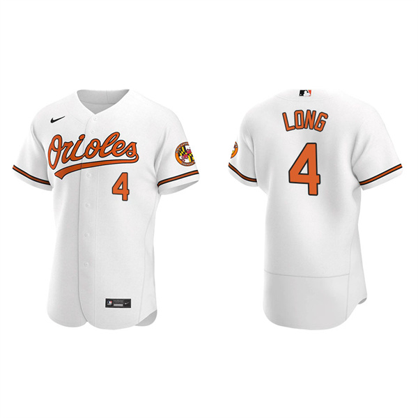 Men's Baltimore Orioles Shed Long Jr. White Authentic Home Jersey