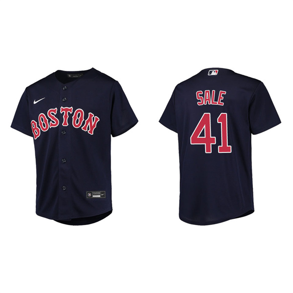 Youth Chris Sale Boston Red Sox Navy Replica Jersey