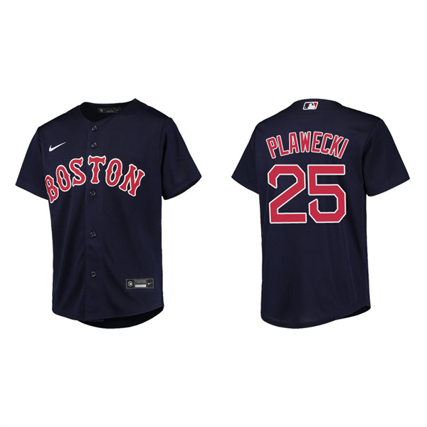 Youth Kevin Plawecki Boston Red Sox Navy Replica Jersey