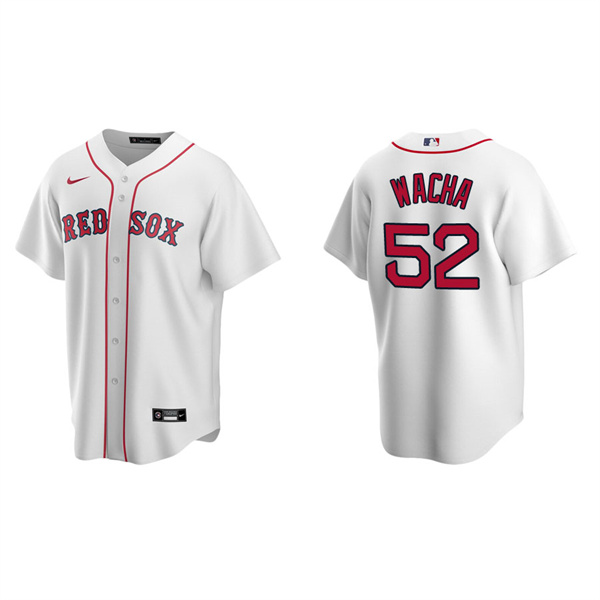 Men's Michael Wacha Boston Red Sox White Replica Home Jersey