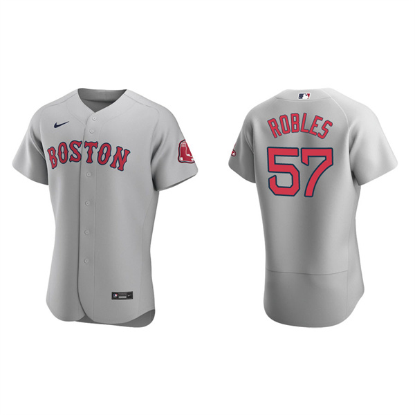 Men's Boston Red Sox Hansel Robles Gray Authentic Road Jersey