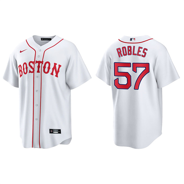 Men's Boston Red Sox Hansel Robles Red Sox 2021 Patriots' Day Replica Jersey
