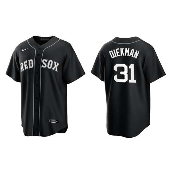 Men's Boston Red Sox Jake Diekman Black White Replica Official Jersey