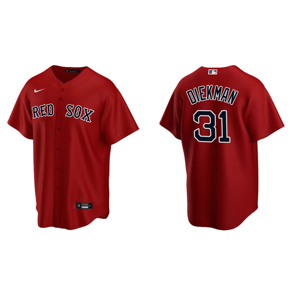Men's Boston Red Sox Jake Diekman Red Replica Alternate Jersey