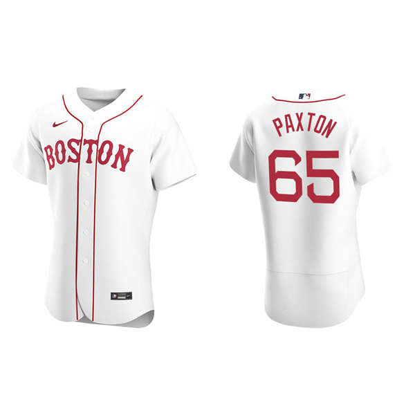 Men's Boston Red Sox James Paxton White Authentic Alternate Jersey