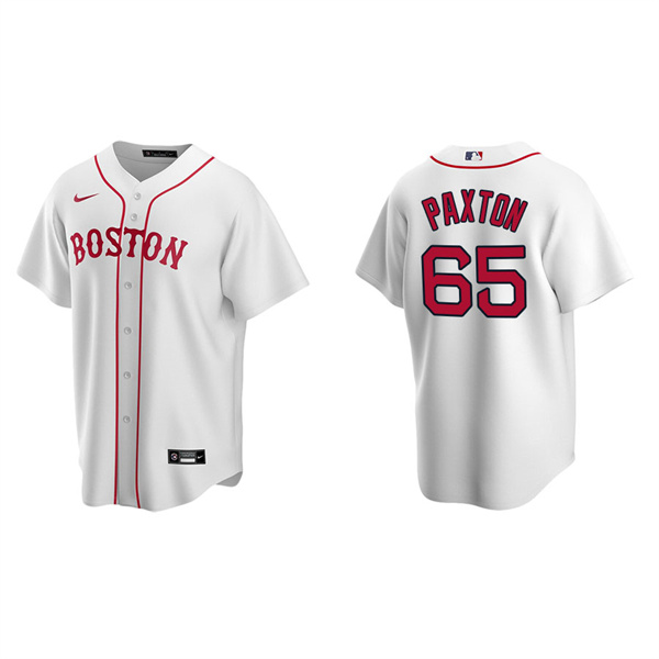 Men's Boston Red Sox James Paxton White Replica Alternate Jersey
