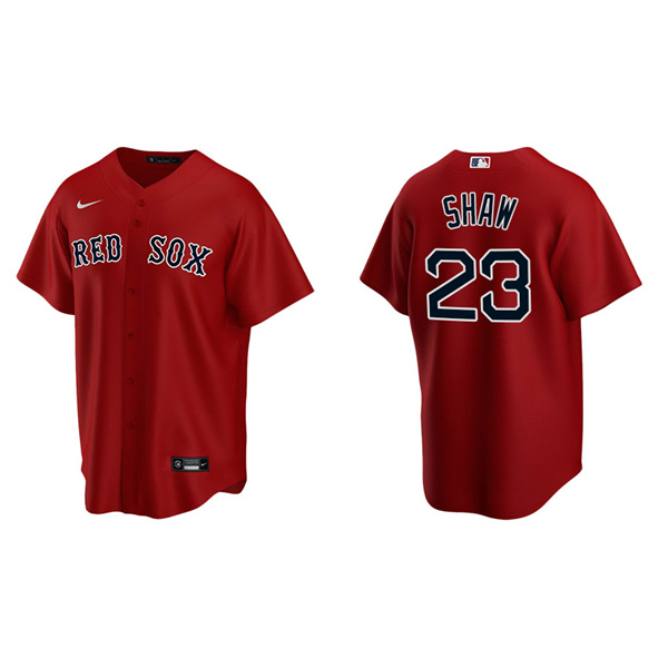 Men's Boston Red Sox Travis Shaw Red Replica Alternate Jersey