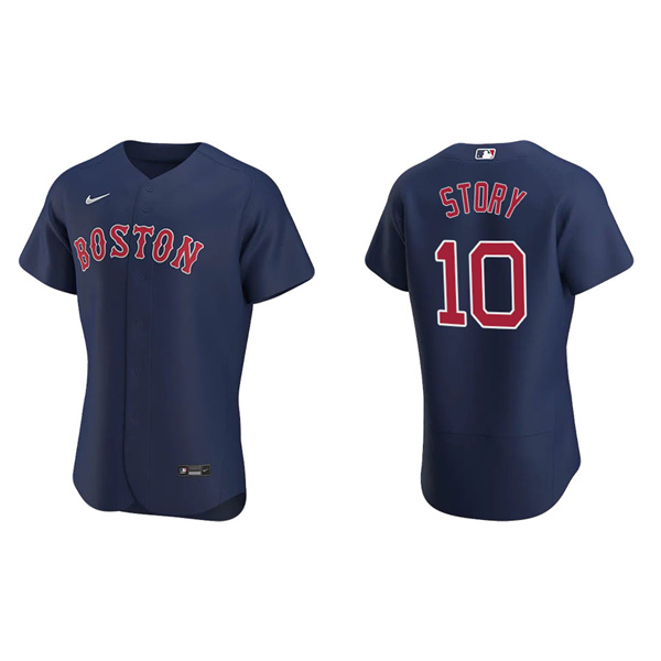 Men's Boston Red Sox Trevor Story Navy Authentic Alternate Jersey