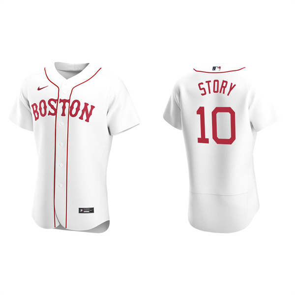 Men's Boston Red Sox Trevor Story White Authentic Alternate Jersey