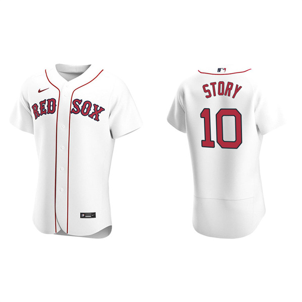Men's Boston Red Sox Trevor Story White Authentic Home Jersey