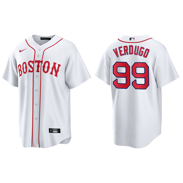 Men's Boston Red Sox Alex Verdugo Red Sox 2021 Patriots' Day Replica Jersey