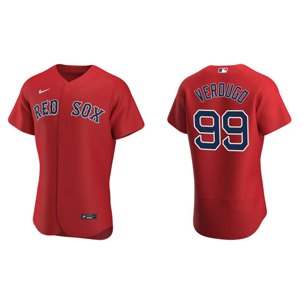 Men's Boston Red Sox Alex Verdugo Red Authentic Alternate Jersey