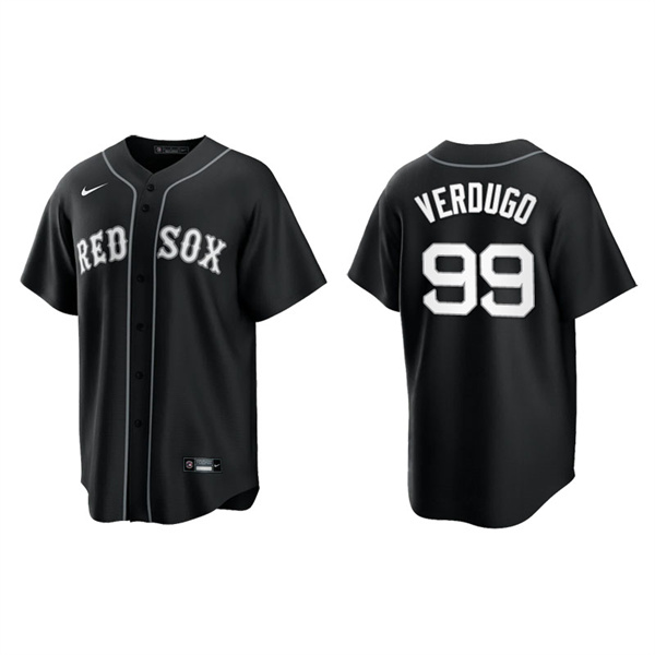 Men's Boston Red Sox Alex Verdugo Black White Replica Official Jersey