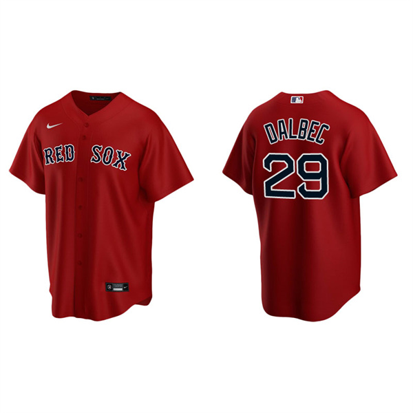 Men's Boston Red Sox Bobby Dalbec Red Replica Alternate Jersey