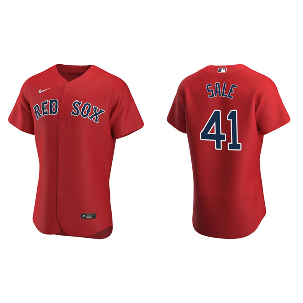 Men's Boston Red Sox Chris Sale Red Authentic Alternate Jersey