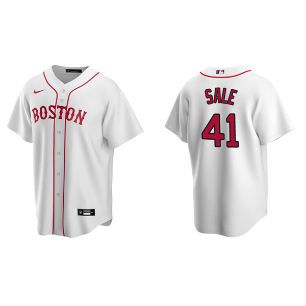Men's Boston Red Sox Chris Sale White Replica Alternate Jersey