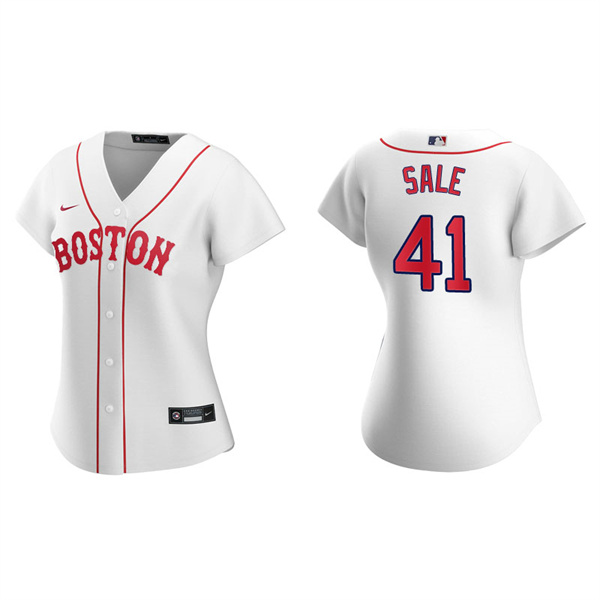 Women's Boston Red Sox Chris Sale Red Sox 2021 Patriots' Day Replica Jersey