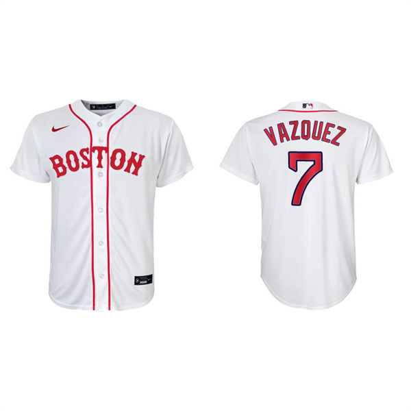 Youth Boston Red Sox Christian Vazquez Red Sox 2021 Patriots' Day Replica Jersey