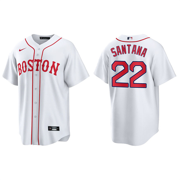Men's Boston Red Sox Danny Santana Red Sox 2021 Patriots' Day Replica Jersey