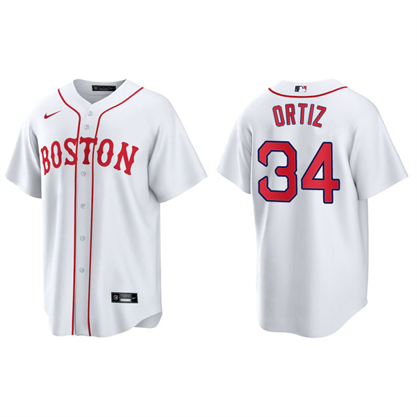 Men's Boston Red Sox David Ortiz Red Sox 2021 Patriots' Day Replica Jersey