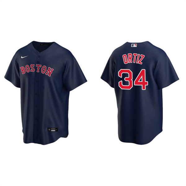 Men's Boston Red Sox David Ortiz Navy Replica Alternate Jersey