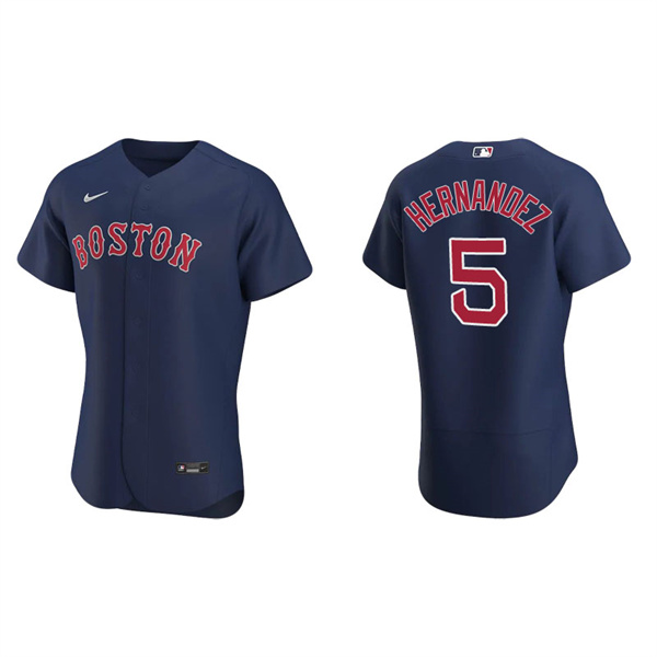 Men's Boston Red Sox Enrique Hernandez Navy Authentic Alternate Jersey