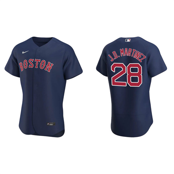 Men's Boston Red Sox J.D. Martinez Navy Authentic Alternate Jersey