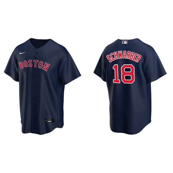 Men's Boston Red Sox Kyle Schwarber Navy Replica Alternate Jersey