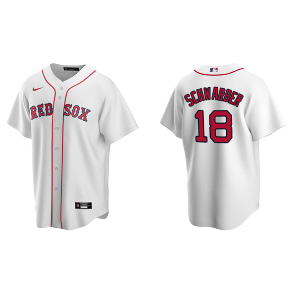 Men's Boston Red Sox Kyle Schwarber White Replica Home Jersey