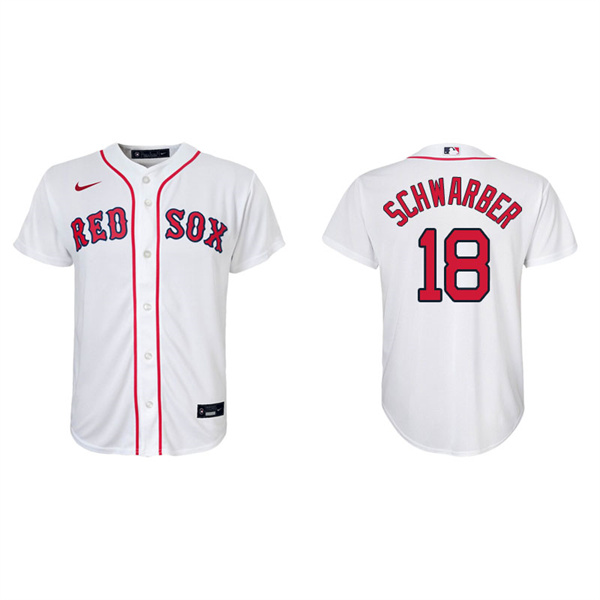 Youth Boston Red Sox Kyle Schwarber White Replica Home Jersey