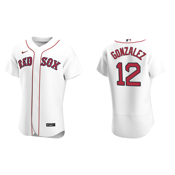 Men's Boston Red Sox Marwin Gonzalez White Authentic Home Jersey