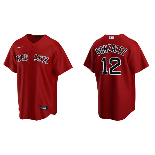 Men's Boston Red Sox Marwin Gonzalez Red Replica Alternate Jersey