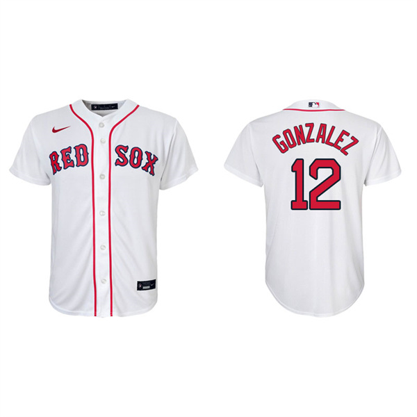 Youth Boston Red Sox Marwin Gonzalez White Replica Home Jersey
